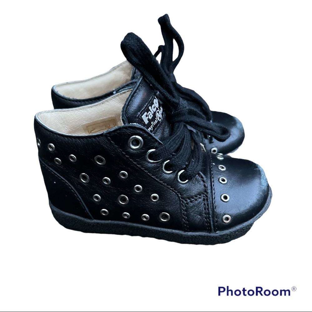 Naturino Falcotto Leather Lace-Up Baby Booties Size 20 / 9-12M